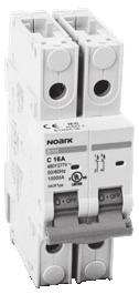 NORK Ex9 Series B NORK Miniature Circuit Breakers offer these advantages: highperformance, small size, exemplary protection, easy DIN rail installation, fast wiring utilizing double terminal