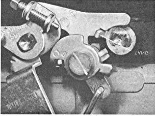 Adjust by bending tang Figure 24 Secondary Throttle Lockout Adjusstment CARBURETOR SPECIFICATIONS DIMENSIONS: VENTS: GASOLINE INTAKE Flange Four Bore-4 bolt type.