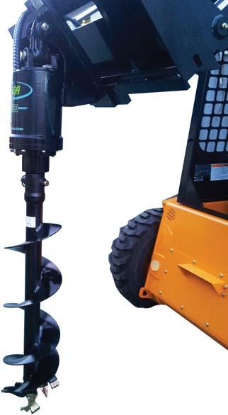 Largest variety of attachments adds greater versatility to your skid steer loaders.