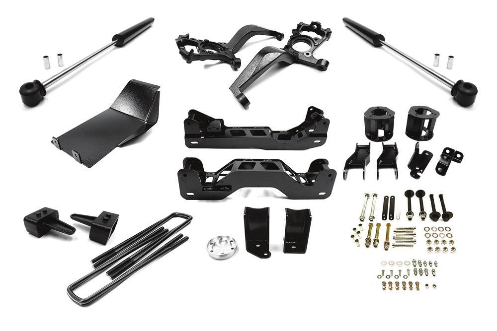 HARDWARE PARTS LIST Front Driver-side Upper and Lower Differential Mount: 2-9/16 x 4 Bolt 4-9/16 Flat Washers 2-9/16 Lock Nut Front Driver-side Differential Mount: 1-9/16 x 4 1/2 Bolt 2-9/16 Flat