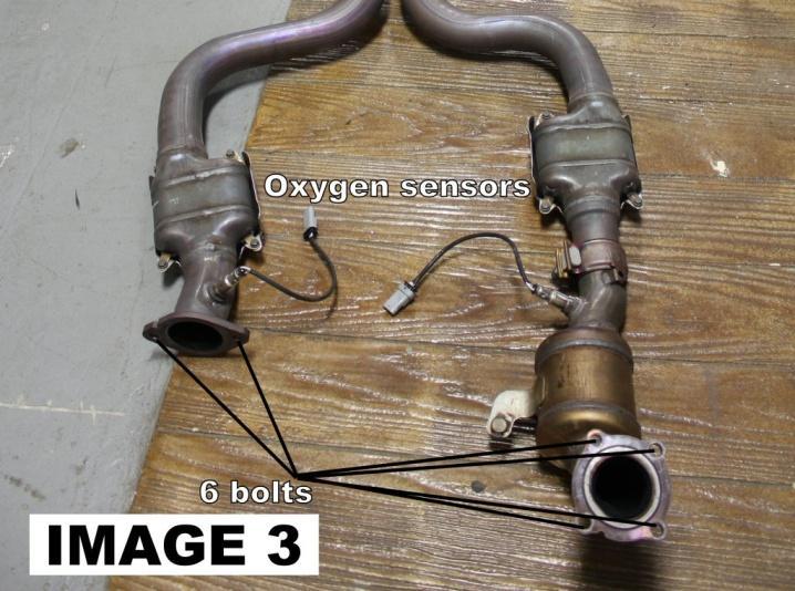 4. The exhaust must be removed in order to drop the cradle.