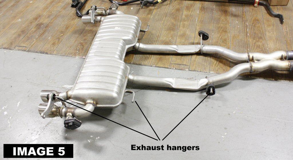 catalytic converters. Remove the bracket. IMAGE 4. 7. Move to the rear.