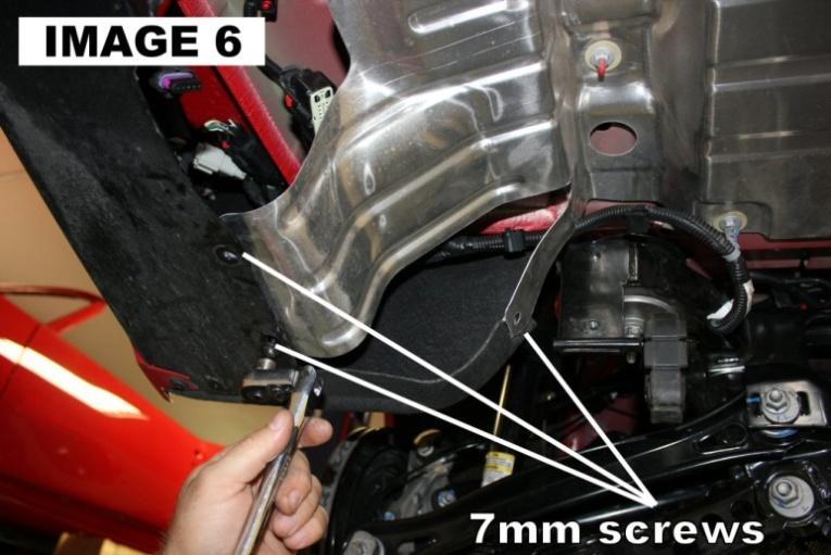 8. Using a 7mm socket or wrench remove the 6 small
