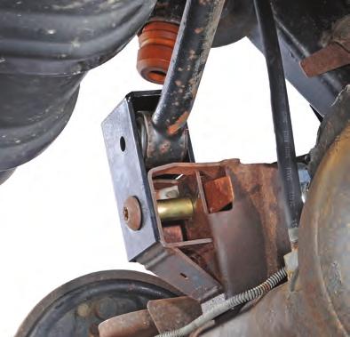 (see FIG 30) These bolts can be rotated to adjust the axle pinion angle to eliminate any