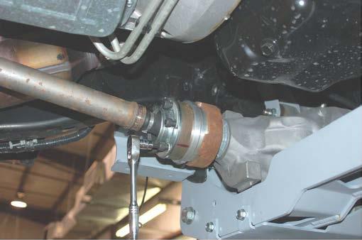 44. Install the drive shaft spacer with supplied