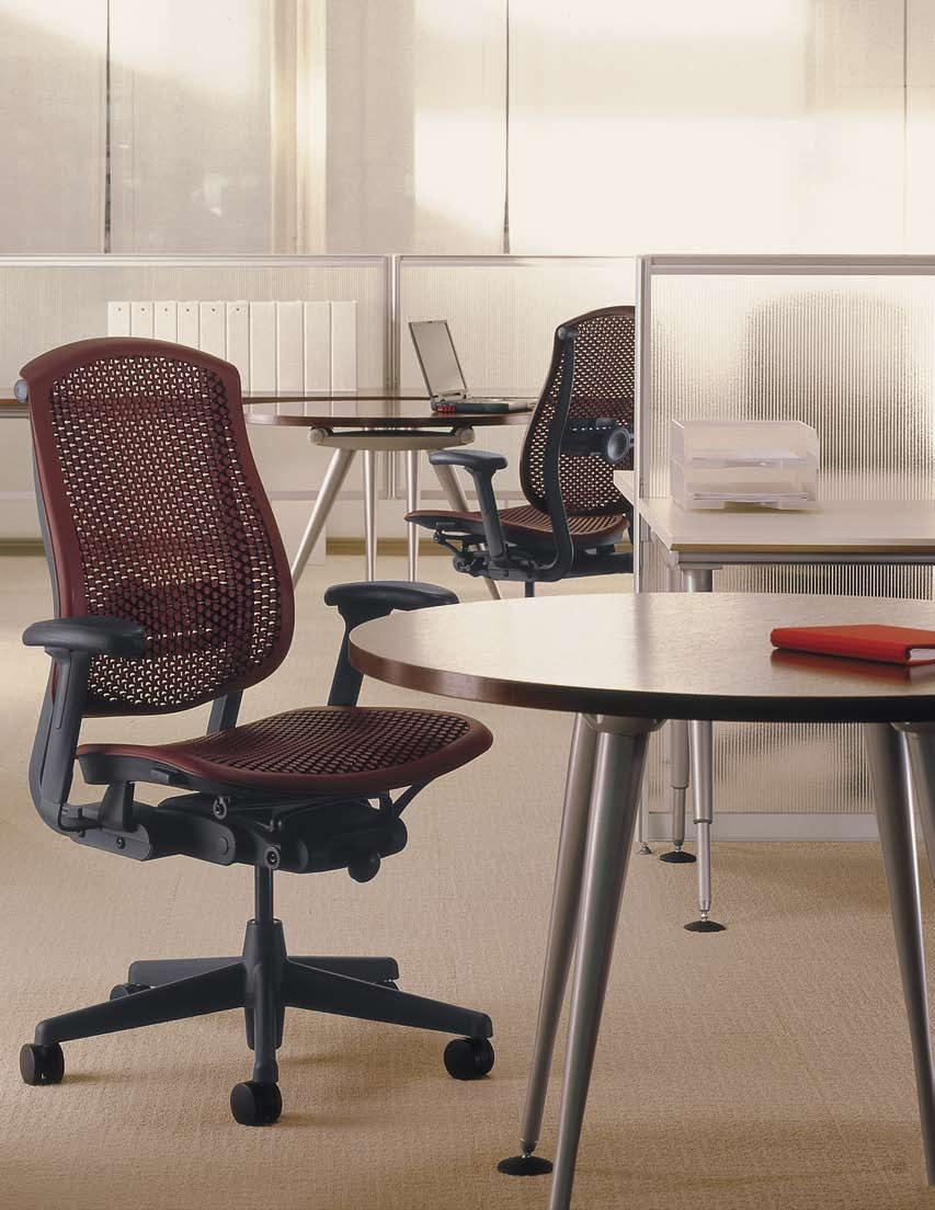 When Jerome Caruso came to Herman Miller with his vision for the Celle chair, we knew he was on to something. It was obvious Celle would fit right in with our work chair family.