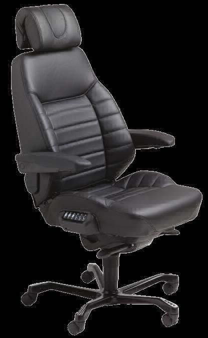 Like all KAB office chairs, the ACS Executive also features back recline, tilt-lock and height riser