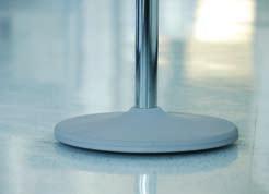 The Labster system: perfect for every workplace The round base of the stool never gets caught The pendulum base of the standing aid ensures movement Perfect down to the last detail: base and star