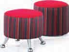 00 The circular stools has a tubular design, while its partner cube is a compact square Round and Cube seating supplied with no legs Code