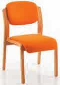 50 JFE1622 Upholstered seat & back Chrome frame Optional arms JFE1622 Chair 61.