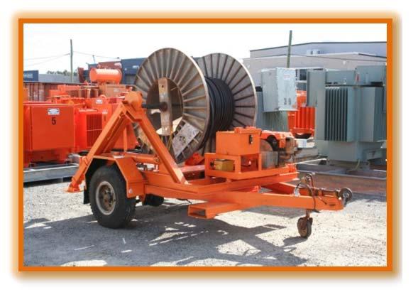 Axle Dia: 75mm 3 Tne CABLE TRAILER (MOTORISED) 3t Payload 2t Hydraulic lifting capacity Diesel hydraulic drum