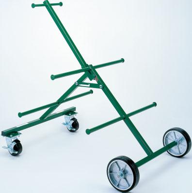 The spool rack consists of 10 spindles and an adjustable guide loop, and can be turned 360 independent of the base.