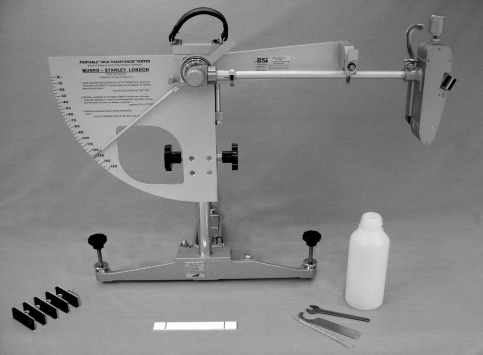 Portable Skid Resistance Tester (Also known as the British Pendulum Tester) The Portable Skid Resistance Tester, also known as the British Pendulum Tester, was originally designed in the 1940 s by