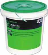 4 m), Green Tracer 431 21482 Poly Line 5200' (1585 m), Yellow Tracer 37959 37959 Poly Line 2200' (670 m), Red Tracer 430R 37835 Poly Line Refill 6500" (1981 m) Capacity 430 and 430-500 - 210 lbs.