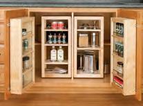 50 4WSP18-45 45" Swing Out Pantry (w/hardware) Single 12" (305 mm)w x 71/2" (191 mm)d x 45" (1143 mm)h Wood 1 18 lbs. $200.
