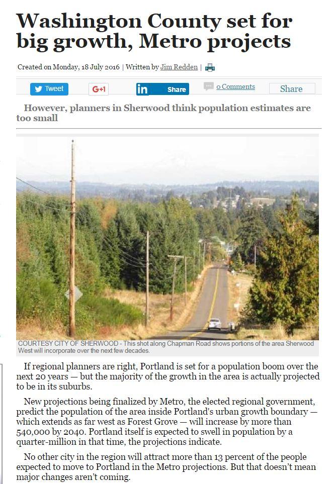 The Problem Growing Population (by 2040) Hillsboro: +30,000 Tigard: +20,000 Forest Grove: +12,000