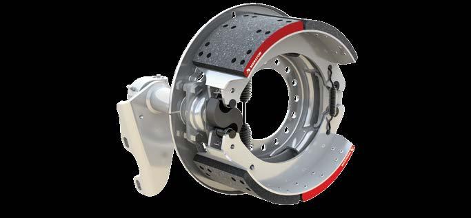 BRAKES Q+ DRUM BRAKES Upgraded performance to meet Reduced Stopping Distance (RSD) Stopping distance gap closer to air disc brakes Complete portfolio of options to reduce weight