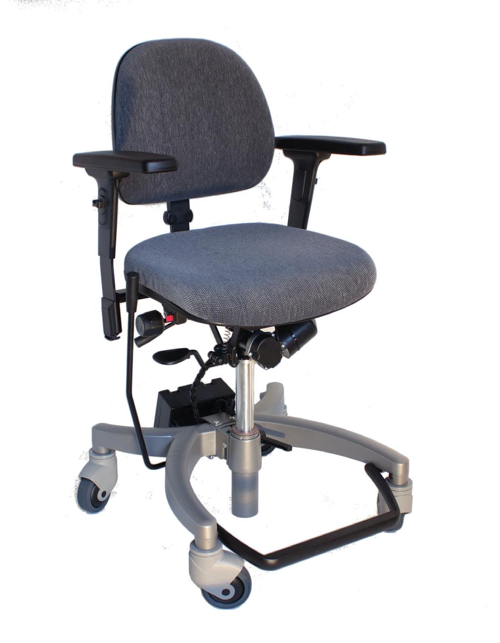 HEPRO E1 STANDARD & HEPRO E2 STANDARD Work chairs with electric seat lift 6 Hepro E2 Standard The angle between the seat and the backrest can easily be adjusted and blocked.