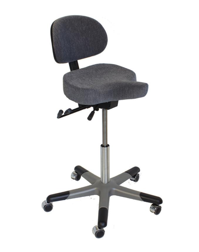 HEPRO S1, S6, S9 & S10 Standing support chair with manual regulation. Hepro S6 without rotation and load braking wheels. Hepro S9 - with chestsupport and wheels without brake.