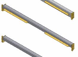 Loosebeams allow for rapid changing. AP55011-915mm (L) AP55021-1830mm (L) PLAIN LOOSE BEAMS 35mm x 35mm steel tubing.