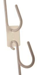 Accepts multiple packages on each hook. Ideal for large packages.