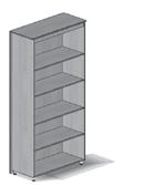 both sides Four 2" legs with levelers Bookcase is shipped fully Bookcase Ganging/Spacer Connectors VC_BKFP 2" X 00" X 72" Cubic Ft: 1 Ship Weight: 10 76 77 78 To be used to connect bookcase units