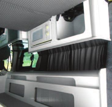 rails, whilst the same modular removable Day Van furniture can be specified to meet