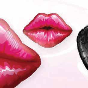 Big Red Kissey Lips #16451