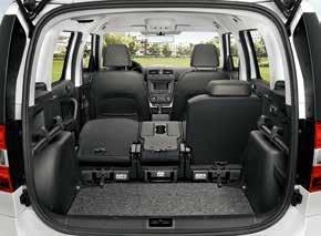 SPACE As standard on both the Yeti 81TSI and Yeti 4x4 Outdoor, the VarioFlex