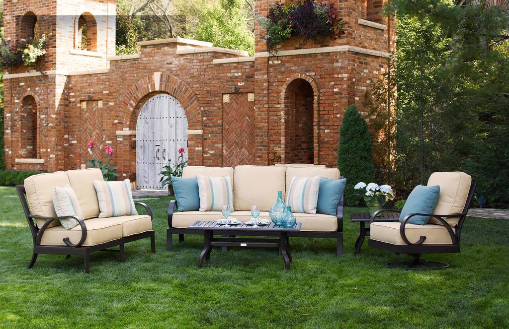 ABERDEEN deep seating Set the stage for the next evening in the plush and inviting Aberdeen Deep Seating Collection.