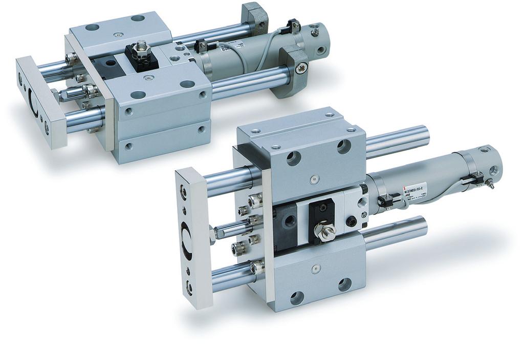 Guide Cylinder uilt-in Fine Lock Cylinder Compact Type Locking in both directions is possible. Locking in either side of cylinder stroke is possible, too.