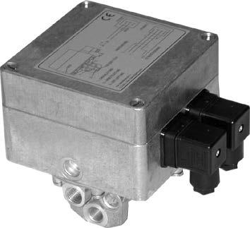 Pressure regulators E/P pressure regulators Qn= 800 l/min Compressed air connection output: G 1/4 Electr.