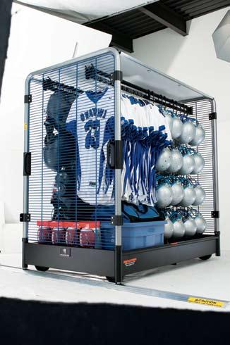 High-Density Storage Gearboss high-density sports storage actually creates more room in less space