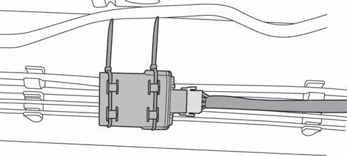 Positive Terminal Ground Secure Ground Wire Secure Wiring Harness Route the longer leg of the harness that terminates in a plug across the front of the engine compartment and down to the motor on the