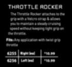 The Throttle Boss is a small adjustable paddle that is positioned under the palm of the throttle