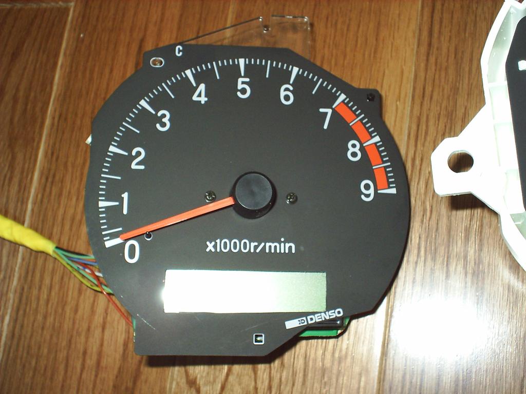 Here's the RPM gauge temporarily installed
