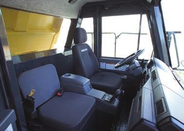 HD325-7 / O f f - H i g h w a y T r u c k Operator Environment Wide, spacious cab with excellent visibility The wide cab provides a comfortable space for the operator and a full size trainer s seat.