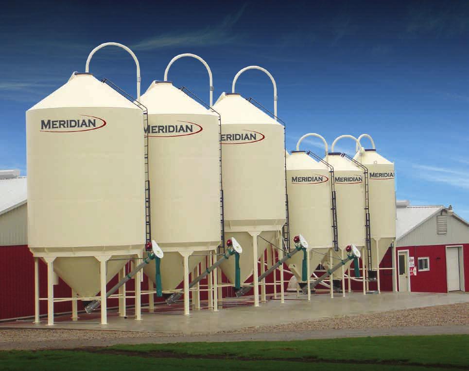 QUALITY. MANAGEMENT. Meridian s SmoothWall Feed bins are designed with feed quality and management in mind. The advantage of Meridian s SmoothWall design is very evident in feed storage.