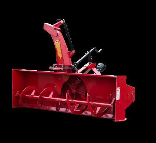 Single Auger Single auger snow blowers from MK Martin easily cut through winters icy grasp. High tensile steel flighting feeds snow to the 5 blade fan.