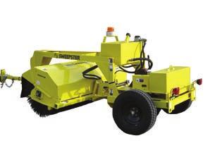 Sweepers Tow-Behind Sweeper Select Tow-Behind of Choice 8 and 9 foot units are shipped in two pieces, dealer/customer to install.