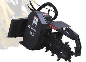 Trenchers Model 655 Rock Trencher Universal Skid-Steer Mounting To order choose one item from each group.