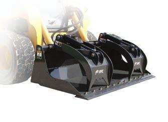 Grapples Model 120 Scrap Grapple Bucket To order choose one item from each group. Price includes Bucket & Universal SSL Mounting Carrier Specifications: Lift Capacity: <9,000 lbs.