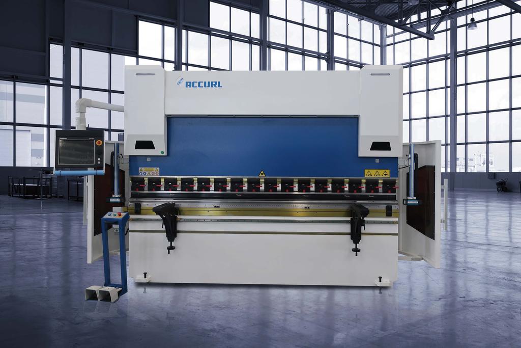 ACCURL PRO CNC PRESS BRAKE EURO-PRO B SERIES ACCURL EURO-PRO B Series press brake features an CNC crowning system for improved quality, a servo driven back gauge system for increased speeds, and 3D