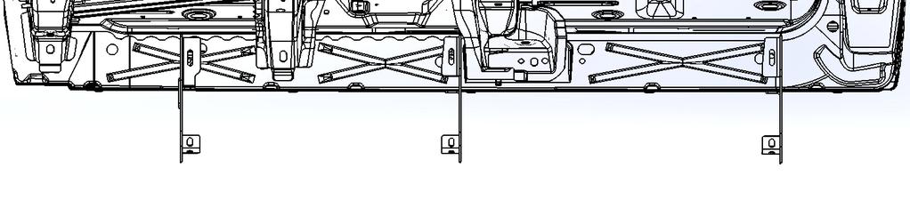 2. Locate on each rocker panel the black rubber plugs and remove them. See Figure 1. Install the M8 nut clips (Item 8) as shown in Figure 3.