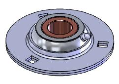 800 Series Heavy Duty Flange-gee Bearing Assembly Self aligning The pressed steel housing consists of two identical self-aligning 12 gauge flanges.