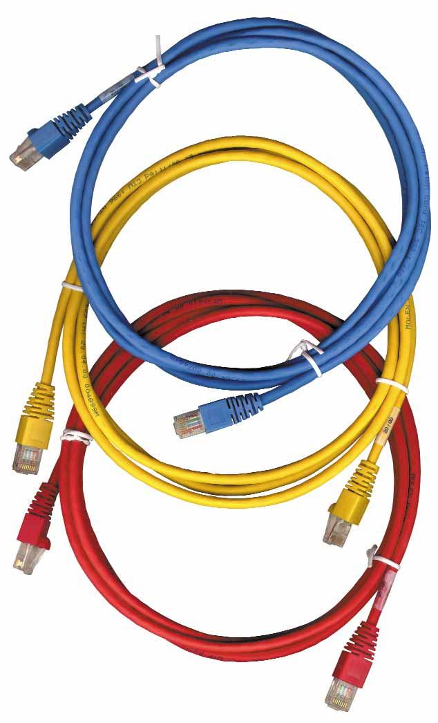 1, Cat 5e Cable, 305m Box PCD-00068-0* PCD-00069-0* PCD-00070-0* PCD-00071-0* PCD-00073-0* PCD-00072-0* * Colour Options - C = Red, E = Grey, H = Blue, J = Green, K = Yellow UTP Patch Cord 1m UTP
