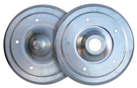 Drum Covers Made to look like Aluminum Porsche brake Drums. They are a must for 550 and 356 Speedster Replicas.
