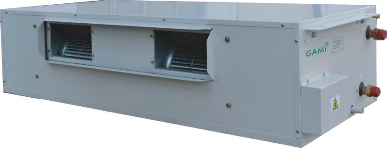 General Specifications of STATIC Chilled Water Fan Coil Units Structure: ade from 0.8 mm thick (22gauge) galvanized (G90) steel sheet.