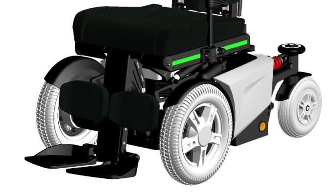 10. the wheelchair 10.1. chassis The chassis is the base of the wheelchair.