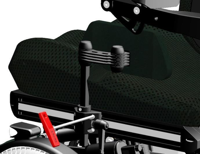 if you loosen up the bolts too much, the headrest will fall down. this might cause a little shock reaction on the user in the wheelchair.